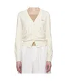 Apc Long Sleeve Cardigan In White