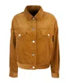 Apc Corduroy Button-fastening Jacket In Animal Print