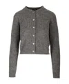 Apc Long-sleeve Cropped Cardigan In Black