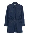 Apc A.p.c. Mini Denim Dress In Blue