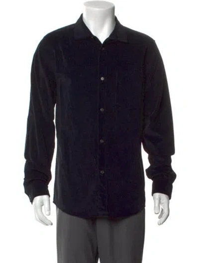Pre-owned A.p.c. Long Sleeve Dress Shirt In Black