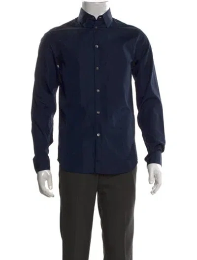 Pre-owned A.p.c. Long Sleeve Dress Shirt In Black