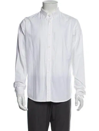 Pre-owned A.p.c. Long Sleeve Dress Shirt In White