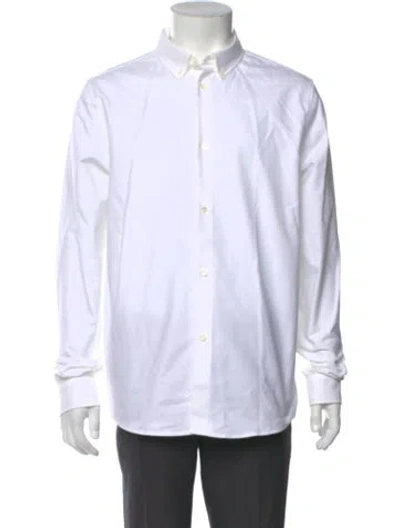 Pre-owned A.p.c. Long Sleeve Dress Shirt In White