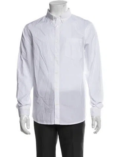 Pre-owned A.p.c. Long Sleeve Dress Shirt In White