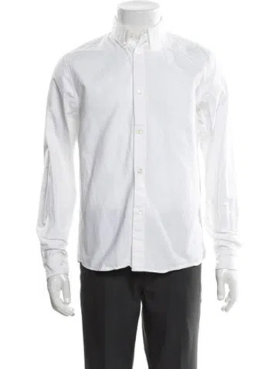 Pre-owned A.p.c. Long Sleeve Dress Shirt In White