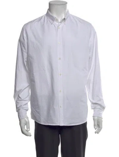 Pre-owned A.p.c. Long Sleeve Dress Shirt In White