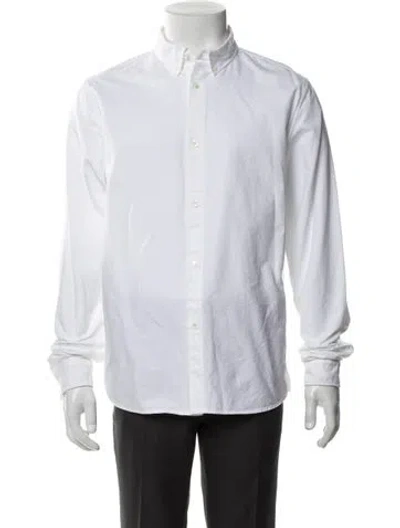 Pre-owned A.p.c. Long Sleeve Dress Shirt In White