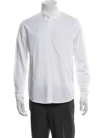 Pre-owned A.p.c. Long Sleeve Dress Shirt In White