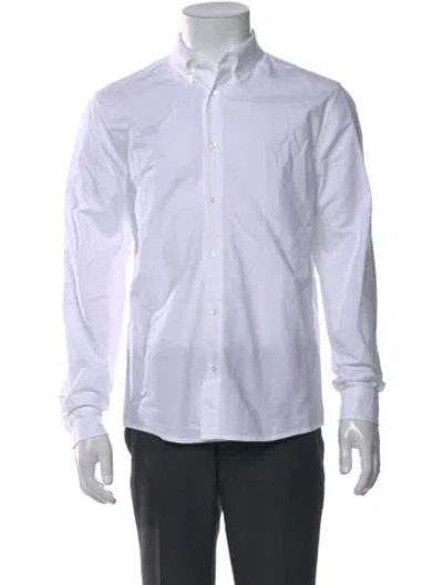 Pre-owned A.p.c. Long Sleeve Dress Shirt In White