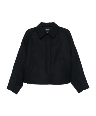 Apc Long-sleeve Jacket In Black