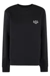 Apc A.p.c. Long-sleeve Organic Cotton Sweatshirt With Embroidered Logo