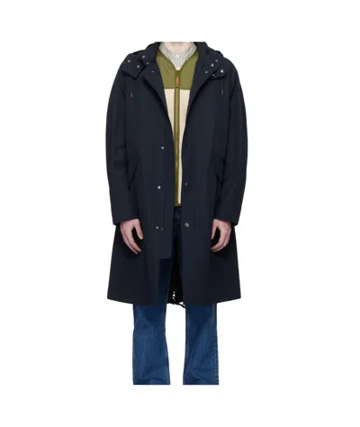 Apc Long Sleeve Parka In Black