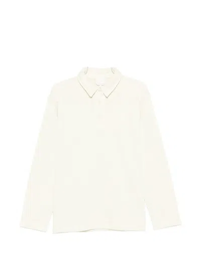 Apc Long Sleeve Polo Shirt Collared Design In Neutral