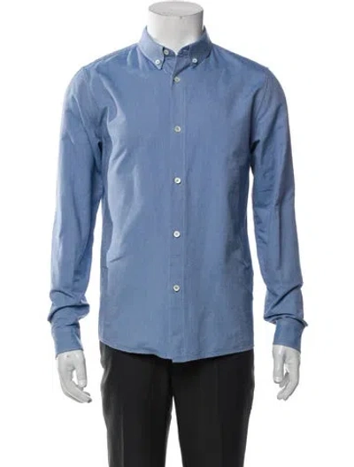 Pre-owned Apc Long Sleeve Shirt In Blue