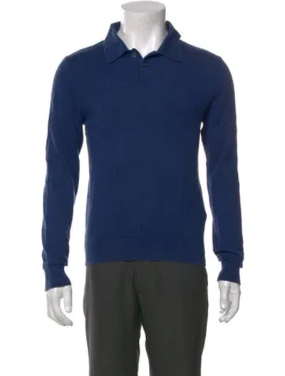 Pre-owned A.p.c. Long Sleeve Shirt In Blue