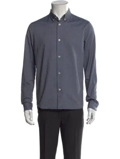 Pre-owned A.p.c. Long Sleeve Shirt In Blue