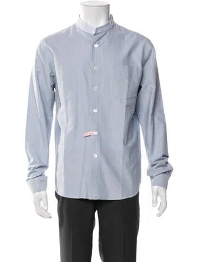 Pre-owned A.p.c. Long Sleeve Shirt In Blue