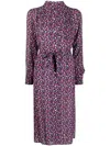 Apc Long-sleeve Shirt Dress In Rosa