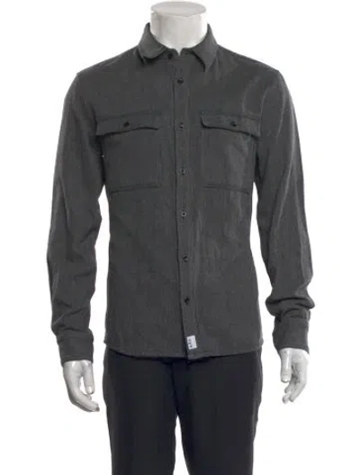 Pre-owned Apc Long Sleeve Shirt In Gray
