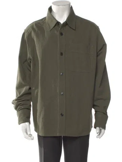 Pre-owned Apc Long Sleeve Shirt In Green