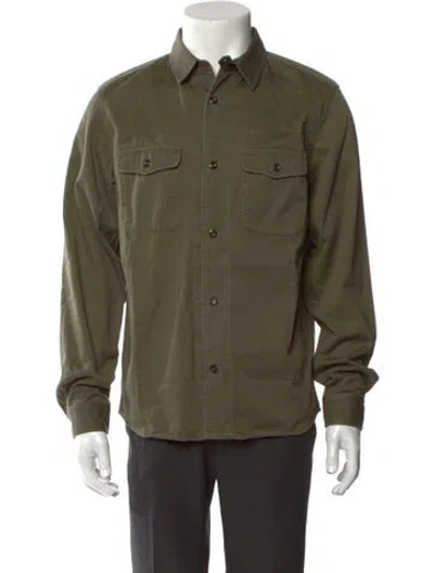 Pre-owned Apc Long Sleeve Shirt In Green