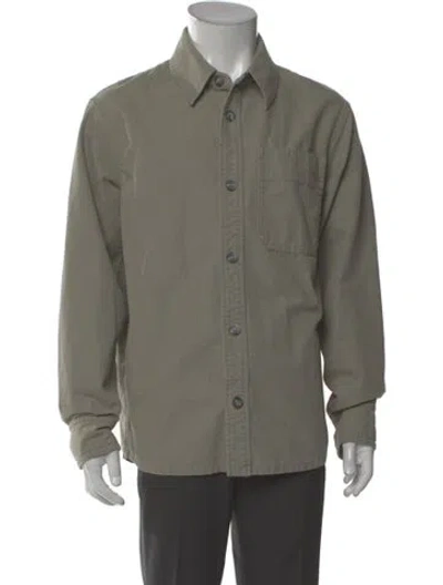 Pre-owned A.p.c. Long Sleeve Shirt In Green