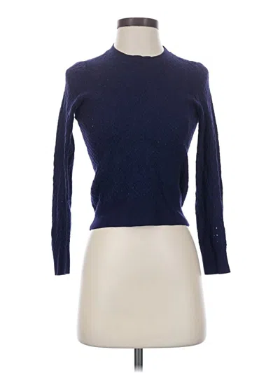 Pre-owned A.p.c. Long Sleeve Top Blue Turtleneck Tops