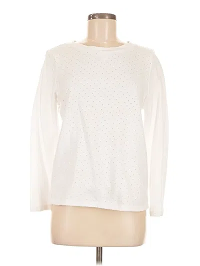 Pre-owned Apc Long Sleeve Top Ivory Crew Neck Tops In White