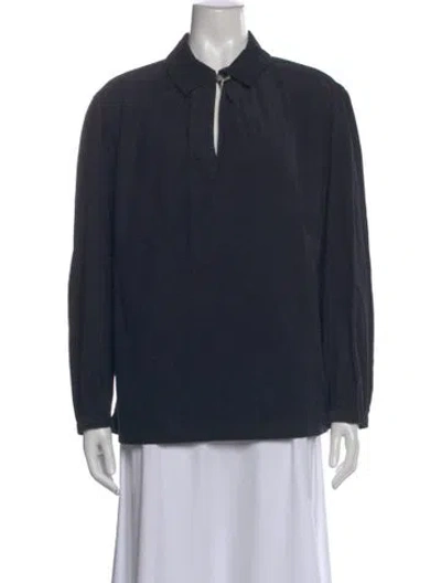 Pre-owned A.p.c. Long Sleeve Top W/ Tags In Blue
