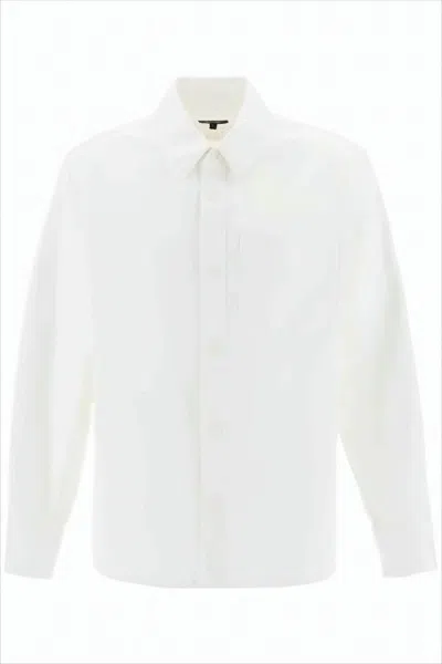 Apc Long-sleeve White Shirt With Classic Collar
