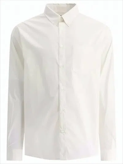 Apc Long-sleeve White Shirt With Classic Collar