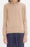 Apc A.p.c. Long Sleeve Wool Polo Sweater In Heathered Beige