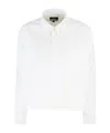 Apc A.p.c. Long-sleeved Button-up Shirt In White