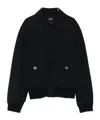 Apc A.p.c. Long-sleeved Buttoned Jacket In Black