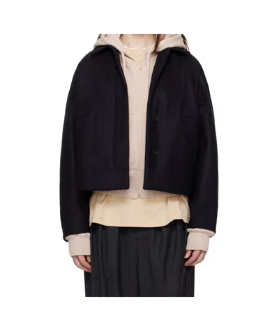 Apc Navy Becca Jacket In Iah Dark Blue