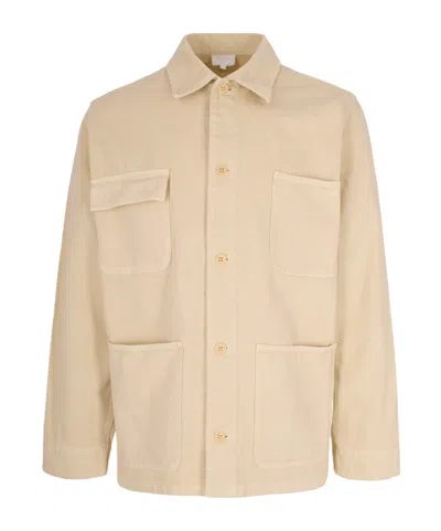 Apc Long-sleeved Casual Jacket In Neutral