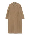 Apc Long-sleeved Coat In Brown