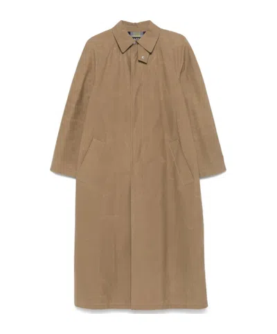 Apc Long-sleeved Coat In Brown