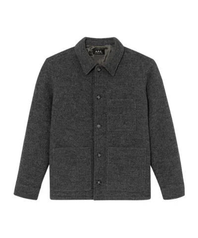 Apc Long-sleeved Jacket In Gray