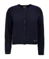 Apc Long-sleeved Knitted Cardigan In Black