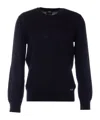 Apc Long-sleeved Knitted Pullover In Black