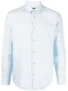 Apc A.p.c. Linen Cassel Shirt For In Blue
