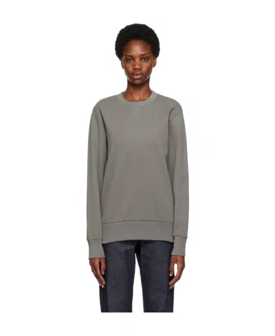 Apc Long-sleeved Round-neck Sweater In Gray