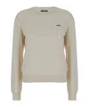 Apc Long-sleeved Round-neck Sweater In Nude