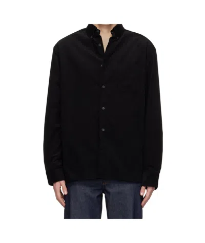 Apc Long-sleeved Shirt In Black