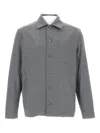 Apc Long-sleeved Shirt In Gray