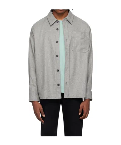 Apc Long-sleeved Shirt In Gray