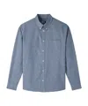 Apc Shirt A. P.c. Men Color Indigo In Gray