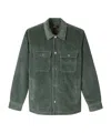 Apc Long Sleeved Shirt Jacket In Green